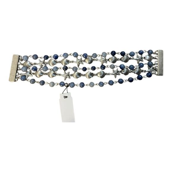 Thalia Sodi beaded seashell magnetic bracelet NWT - Picture 2 of 2